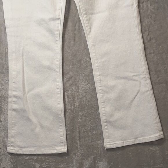 Johnny Was Marseille Baby Boot Ankle Crop Jeans White Women's Size 28 NWT - Picture 4 of 16